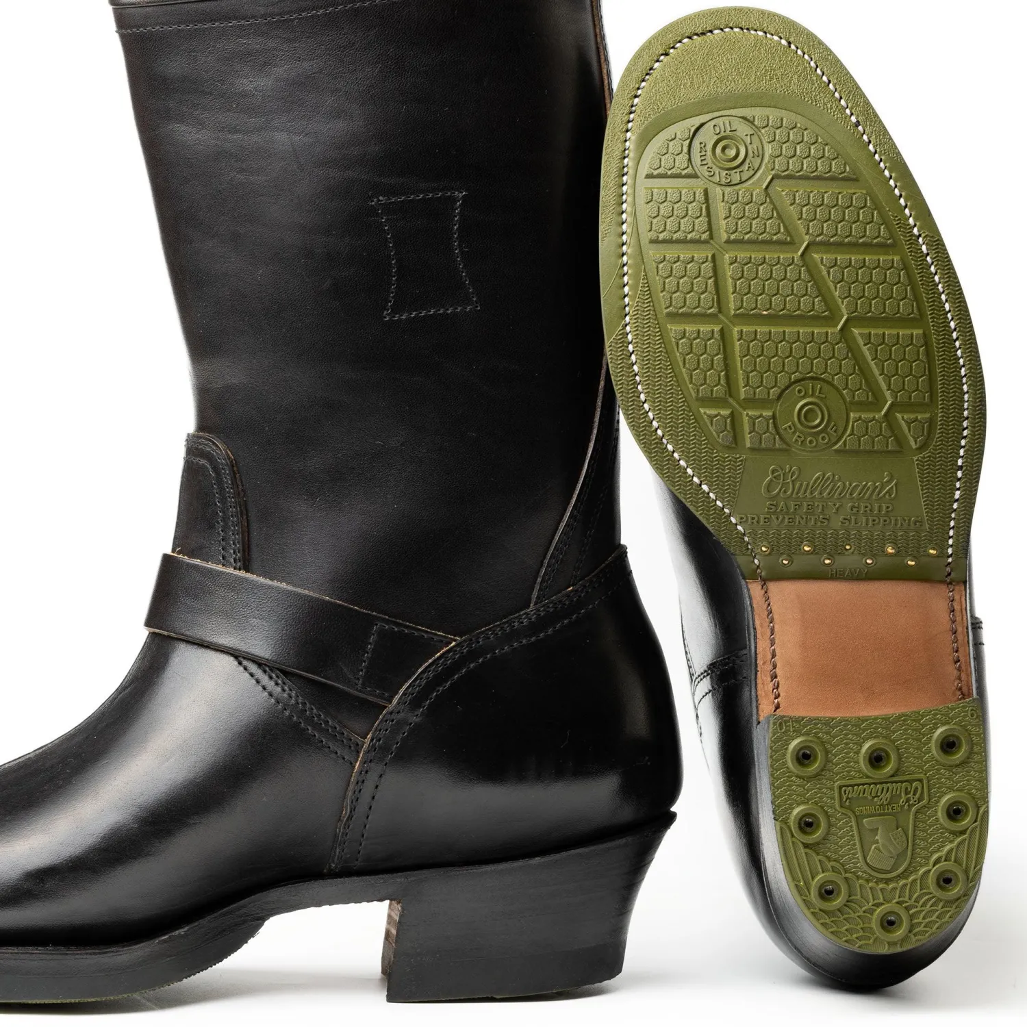 Clinch by Brass Tokyo Clinch<Clinch Engineer Boots CN Soft-toe Last OD Black Horsebutt