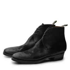 Clinch by Brass Tokyo Clinch<Clinch George Boots CN-Standard Waxed Uneven Horse Suede Black