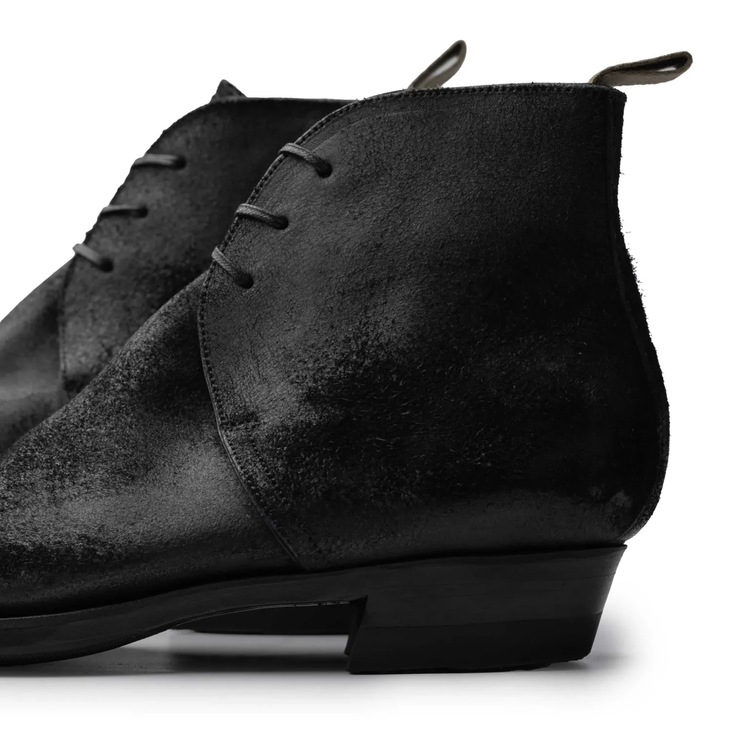 Clinch by Brass Tokyo Clinch<Clinch George Boots CN-Standard Waxed Uneven Horse Suede Black