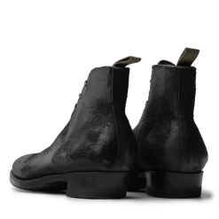 Clinch by Brass Tokyo Clinch<Clinch George Boots CN-Standard Waxed Uneven Horse Suede Black
