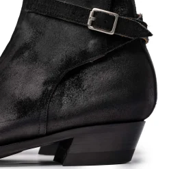 Clinch by Brass Tokyo Clinch<Clinch Jodhpur Boots Waxed Uneven Horse Suede Black