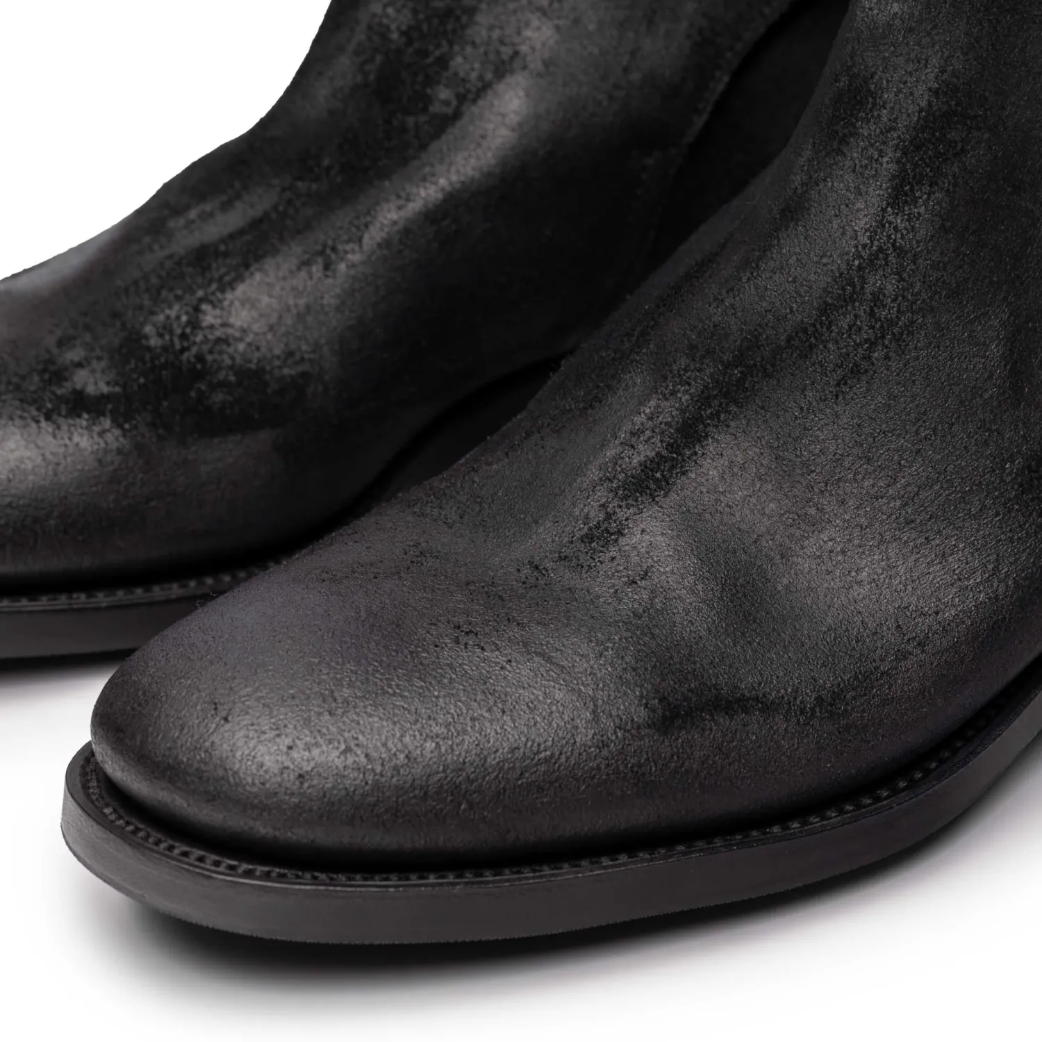 Clinch by Brass Tokyo Clinch<Clinch Jodhpur Boots Waxed Uneven Horse Suede Black