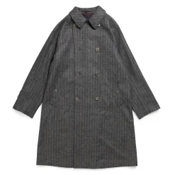 Coherence Jackets And Coats<FouFou II Chevron Tweed Jersey Grey