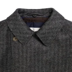 Coherence Jackets And Coats<FouFou II Chevron Tweed Jersey Grey