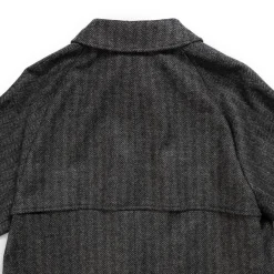 Coherence Jackets And Coats<FouFou II Chevron Tweed Jersey Grey