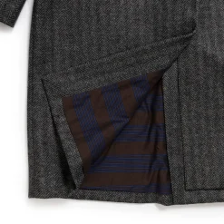 Coherence Jackets And Coats<FouFou II Chevron Tweed Jersey Grey