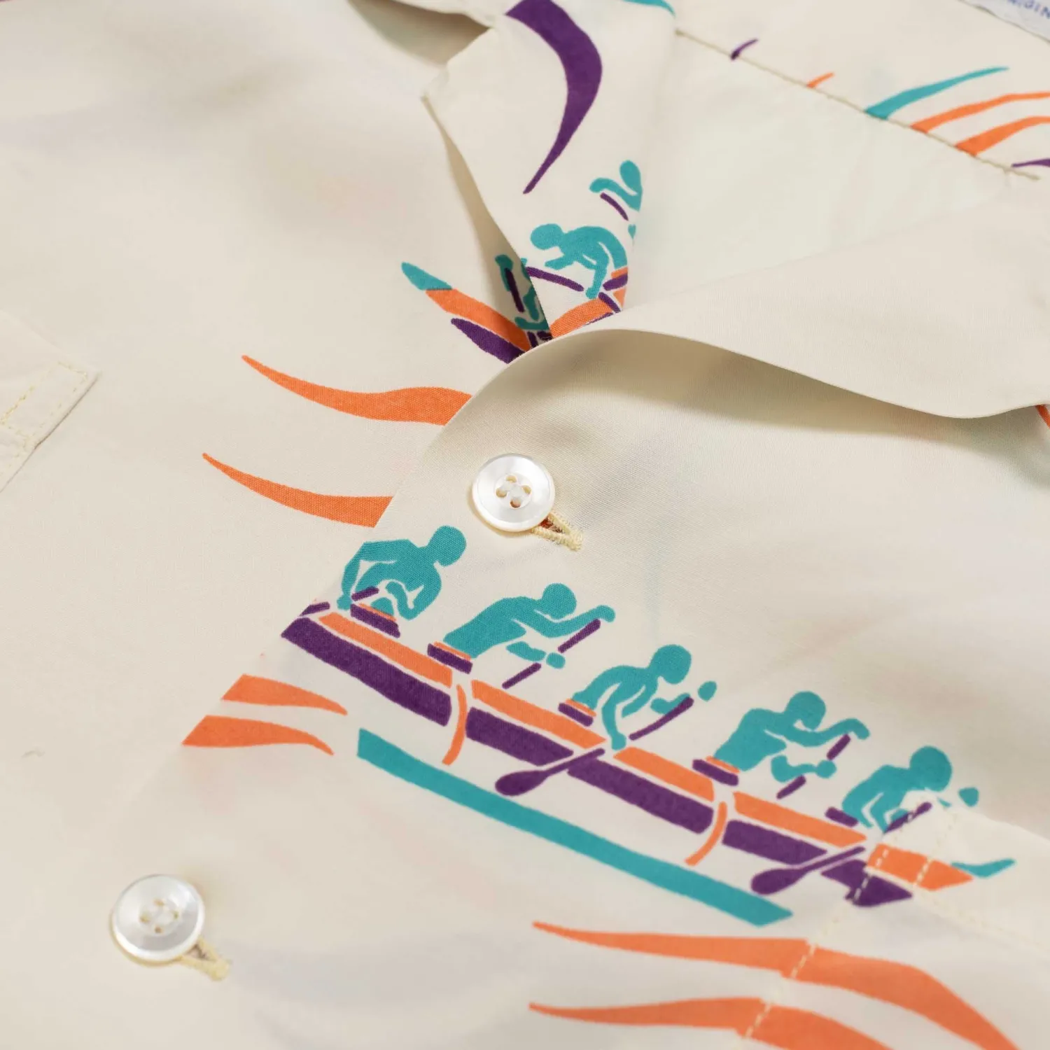 Duke Kahanamoku Shirts|Hawaiian Shirt<Special Edition 'Hawaiian Paddle' Hawaiian Shirt Ivory