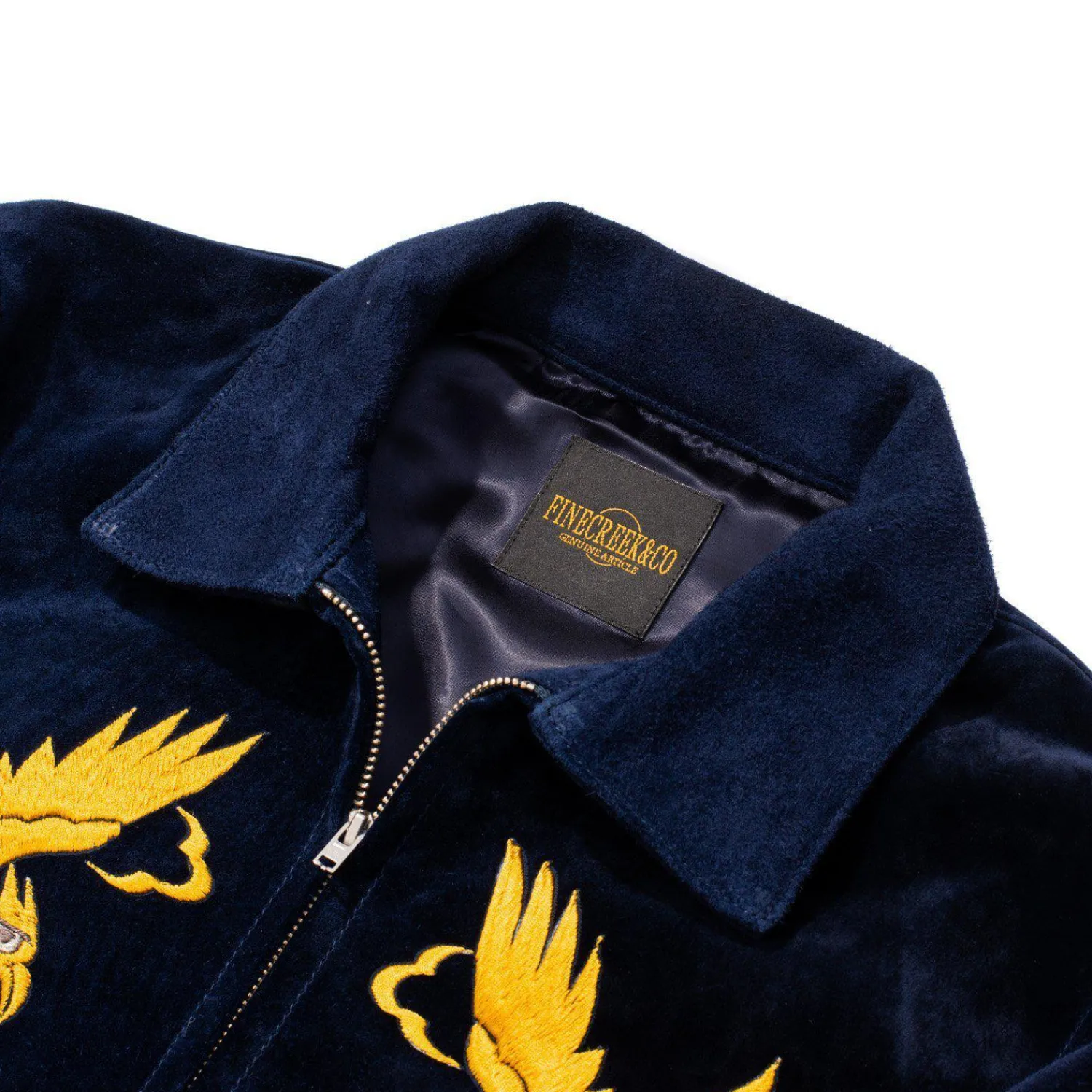 Fine Creek Leather Leather Jackets|Jackets And Coats<Norfolk Suede Suka Jacket Navy