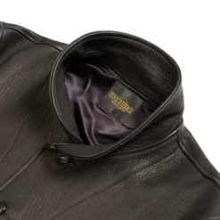 Fine Creek Leather Leather Jackets<s 'Joseph' Deerskin Leather Jacket Black