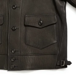 Fine Creek Leather Leather Jackets<s 'Joseph' Deerskin Leather Jacket Black