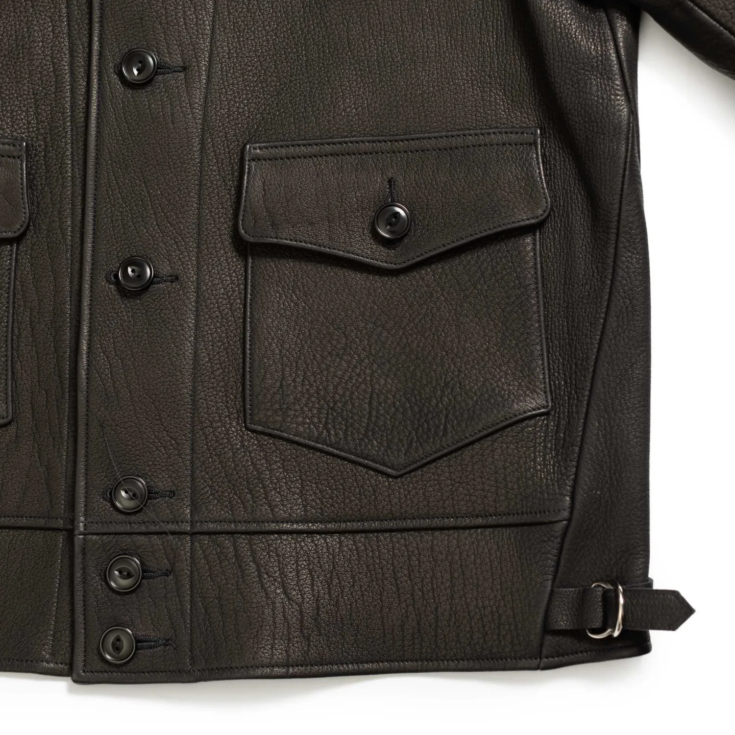 Fine Creek Leather Leather Jackets<s 'Joseph' Deerskin Leather Jacket Black