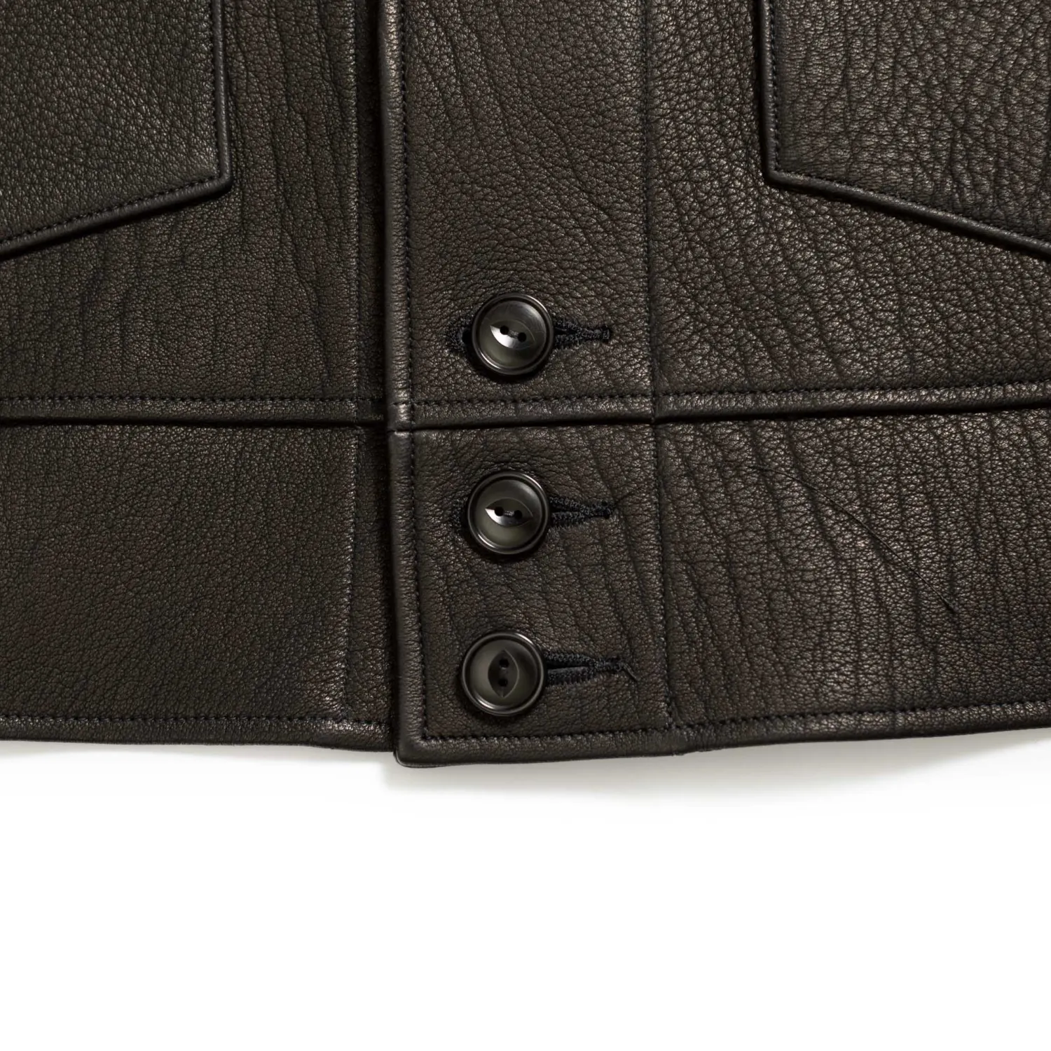 Fine Creek Leather Leather Jackets<s 'Joseph' Deerskin Leather Jacket Black