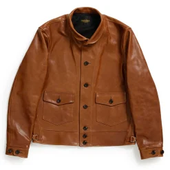 Fine Creek Leather Leather Jackets<s 'Joseph' Horsehide Leather Jacket Brown