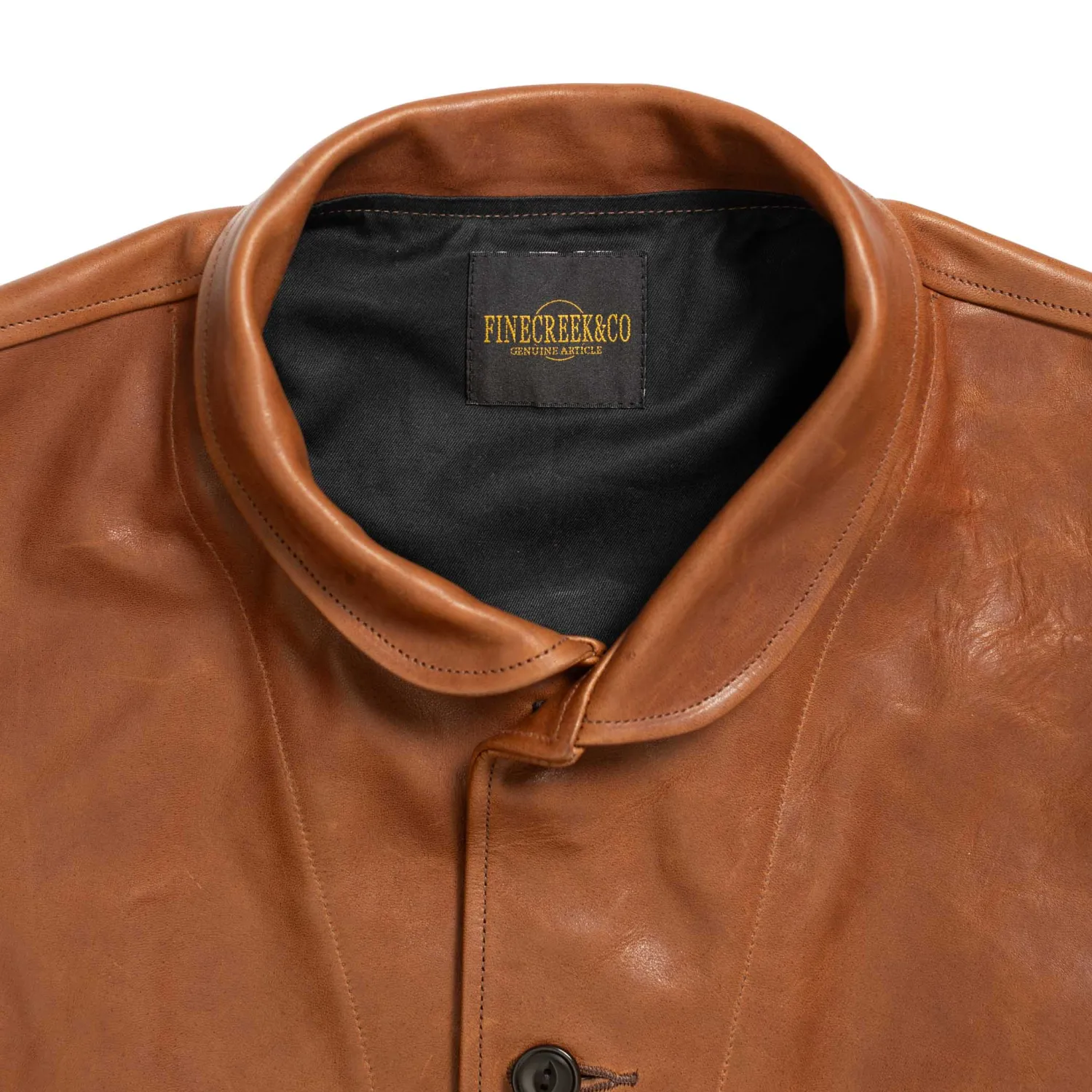 Fine Creek Leather Leather Jackets<s 'Joseph' Horsehide Leather Jacket Brown