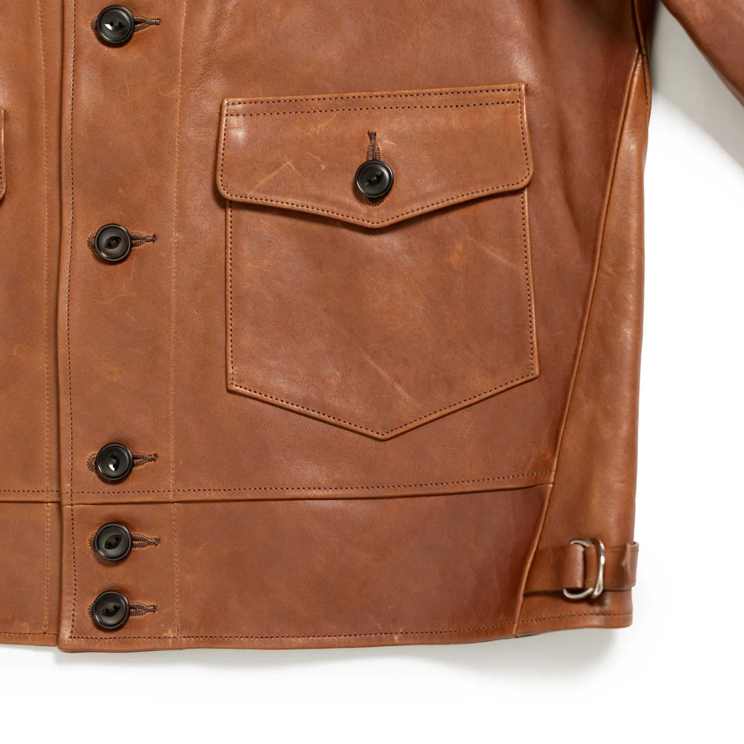 Fine Creek Leather Leather Jackets<s 'Joseph' Horsehide Leather Jacket Brown