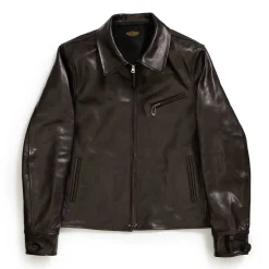 Fine Creek Leather Leather Jackets<s 'Top Field' Horsehide Leather Jacket Black