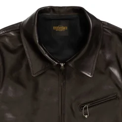 Fine Creek Leather Leather Jackets<s 'Top Field' Horsehide Leather Jacket Black