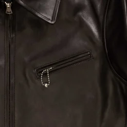 Fine Creek Leather Leather Jackets<s 'Top Field' Horsehide Leather Jacket Black