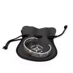 First Arrow's First Arrow's<12mm Flat Hammer Engraved Bangle 18K BR-026