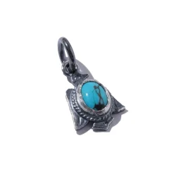 First Arrow's First Arrow's<Thunderbird Pendant w/Turquoise (P-445)