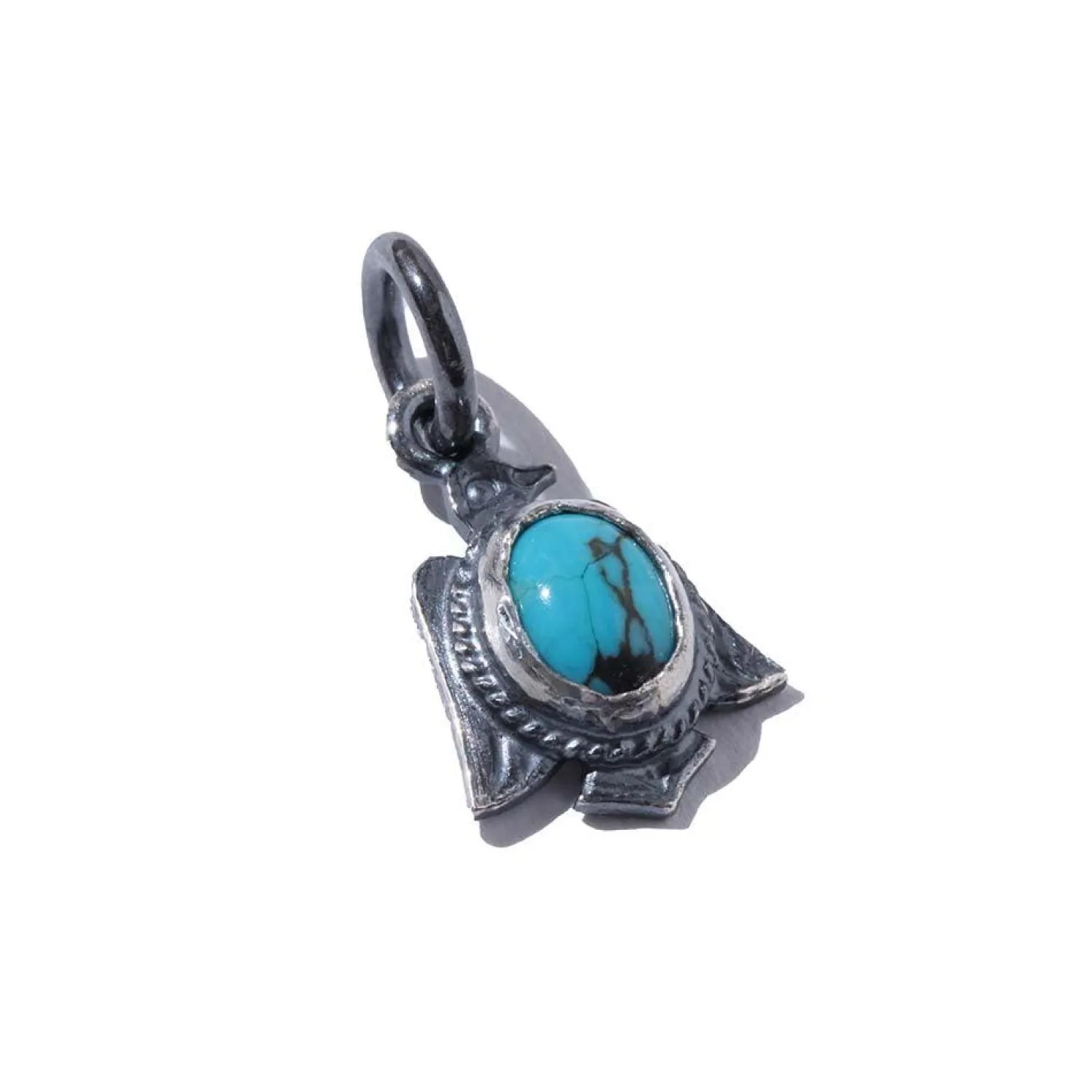First Arrow's First Arrow's<Thunderbird Pendant w/Turquoise (P-445)