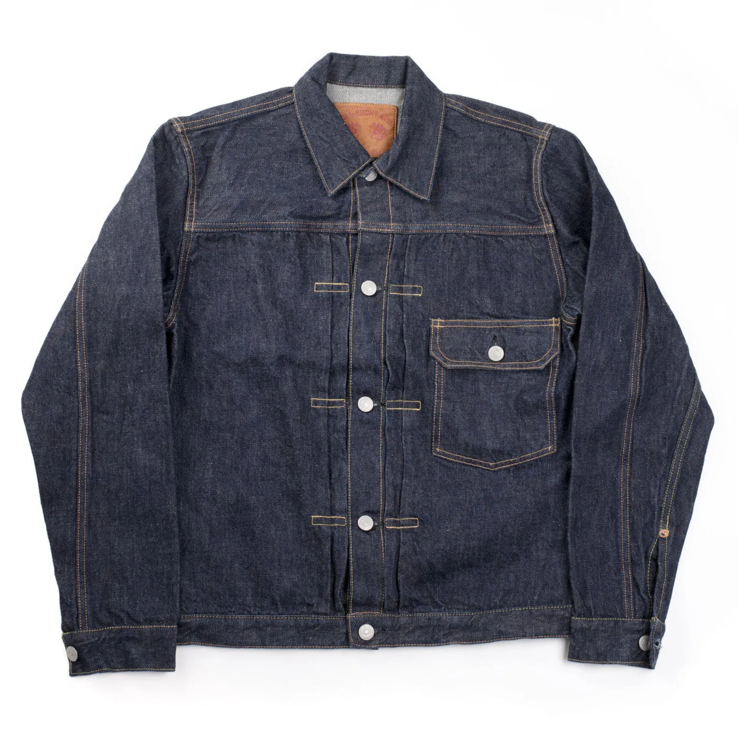 Full Count Jackets And Coats|Jacket<2107 Type I 13.75oz Denim jacket One Wash