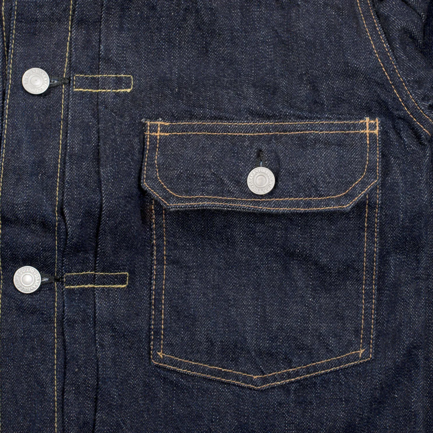 Full Count Jackets And Coats|Jacket<2107 Type I 13.75oz Denim jacket One Wash