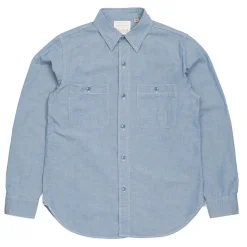 Full Count Shirts<Chambray Shirt Blue