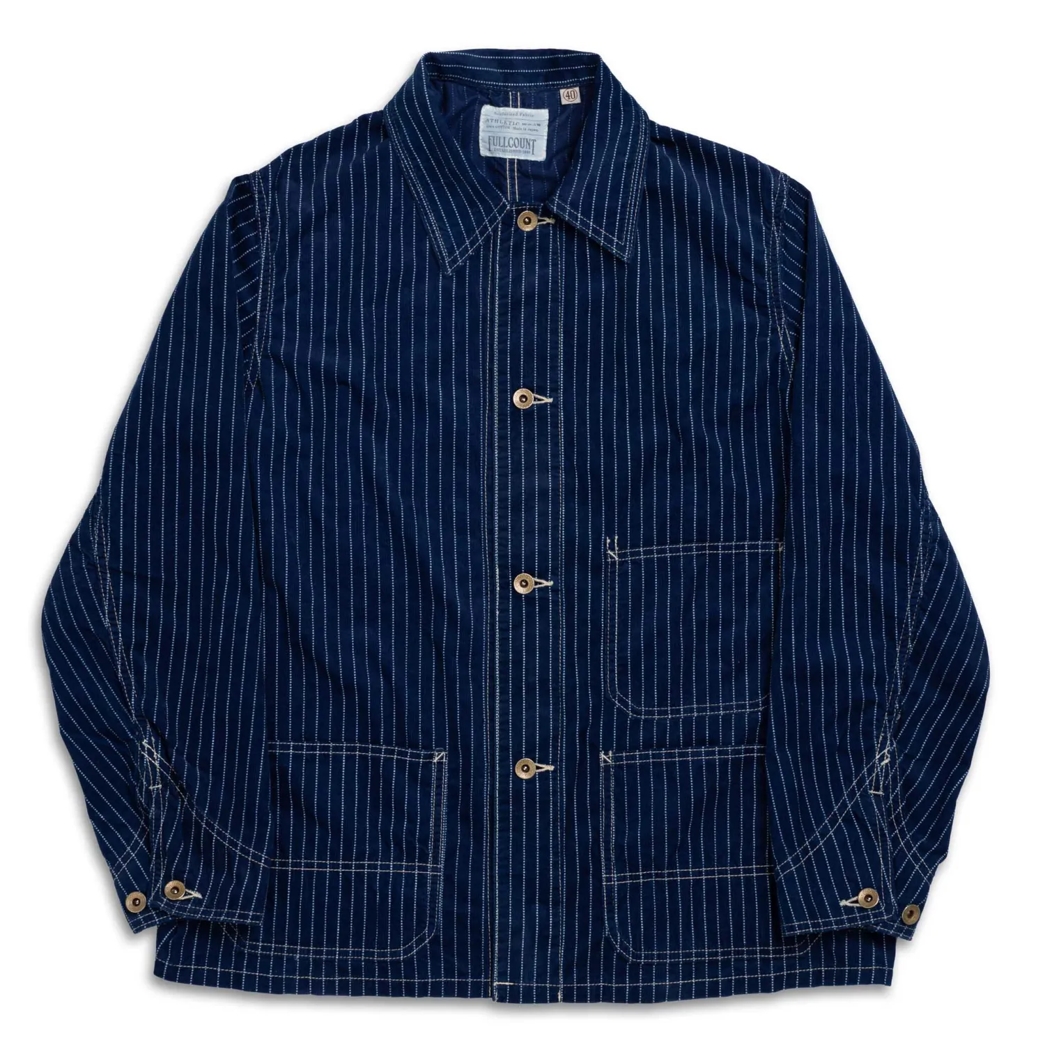 Full Count Jackets And Coats<Indigo Wabash Corduroy Chore Jacket Indigo
