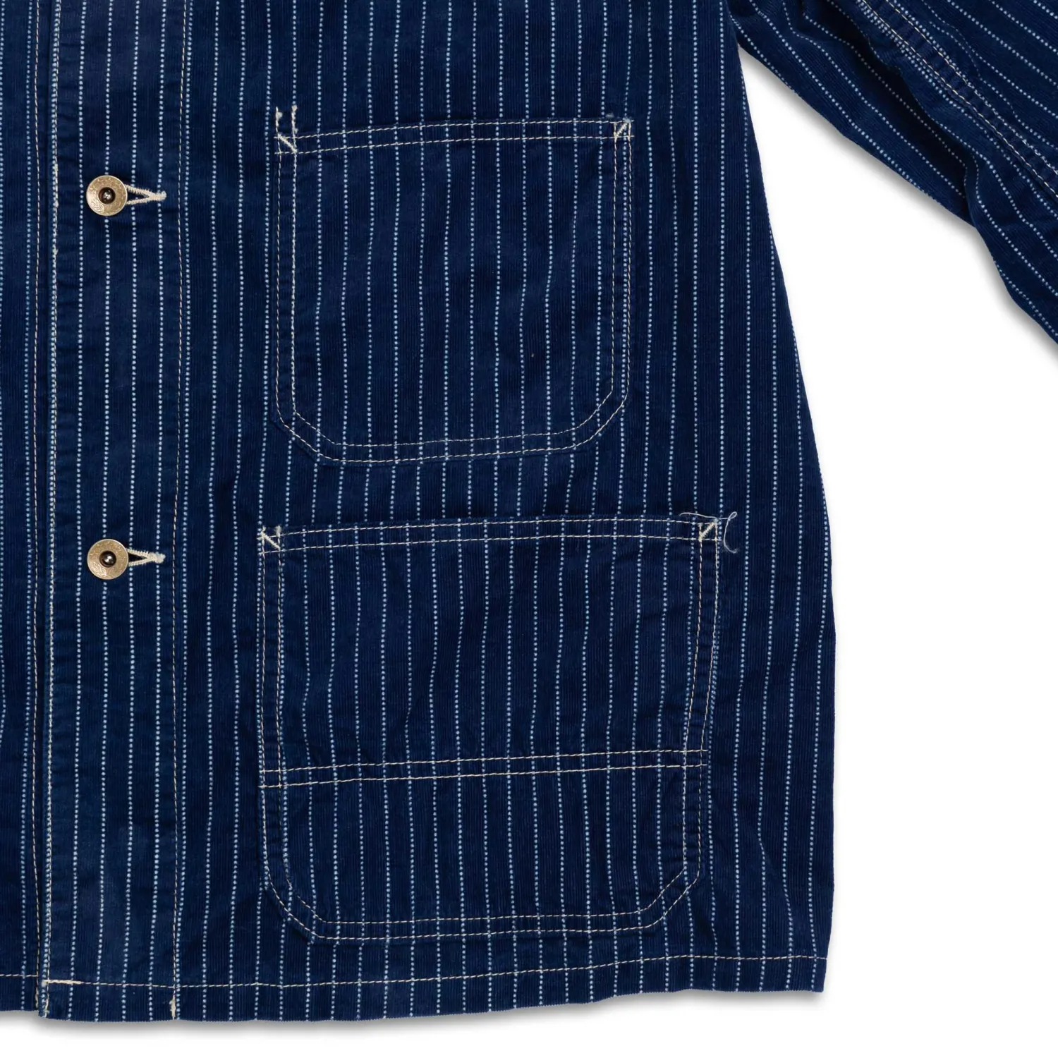 Full Count Jackets And Coats<Indigo Wabash Corduroy Chore Jacket Indigo