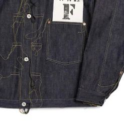 Full Count Jacket<S2107 WWII Brown Cotton Denim Jacket