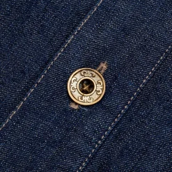 Full Count Shirts<US Army Pullover Shirt Denim