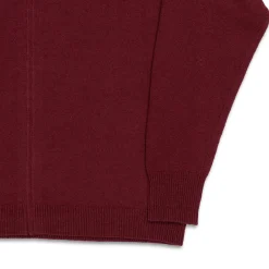 Haversack Knitwear<Full Zip Knit Cardigan Bordeaux
