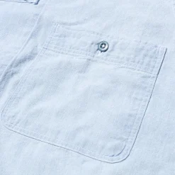 Haversack Shirts<S/S Shirt Mat Dungaree Vintage Wash Indigo