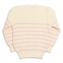 Heimat Knitwear<For Clutch Cafe Mariner Sweater Seashell/Pink
