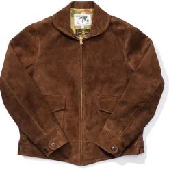 Himel Bros Leather Jackets<A1 Heron Shinki Horsehide Suede Jacket