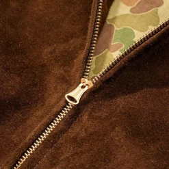 Himel Bros Leather Jackets<A1 Heron Shinki Horsehide Suede Jacket