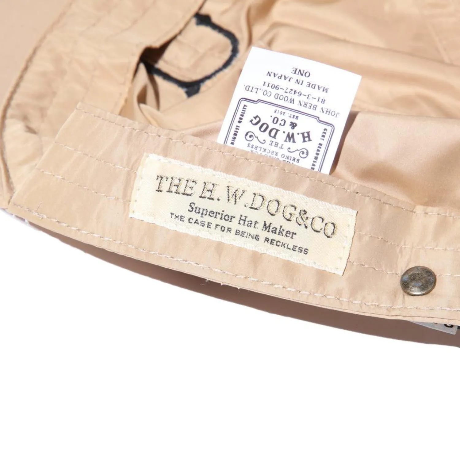 H.W. Dog H W Dog<D-00012 Union Cap Beige