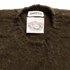 Jamieson's Of Shetland Knitwear<Jamieson's For Clutch Cafe Brushed Shetland Sweater Earth