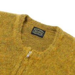 Jelado Knitwear<'Breed' Mohair Cardigan Mustard