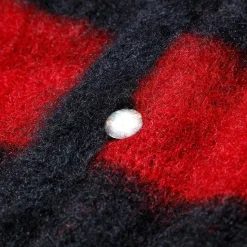 Jelado Knitwear<'Cobain' Mohair Cardigan Red x Black