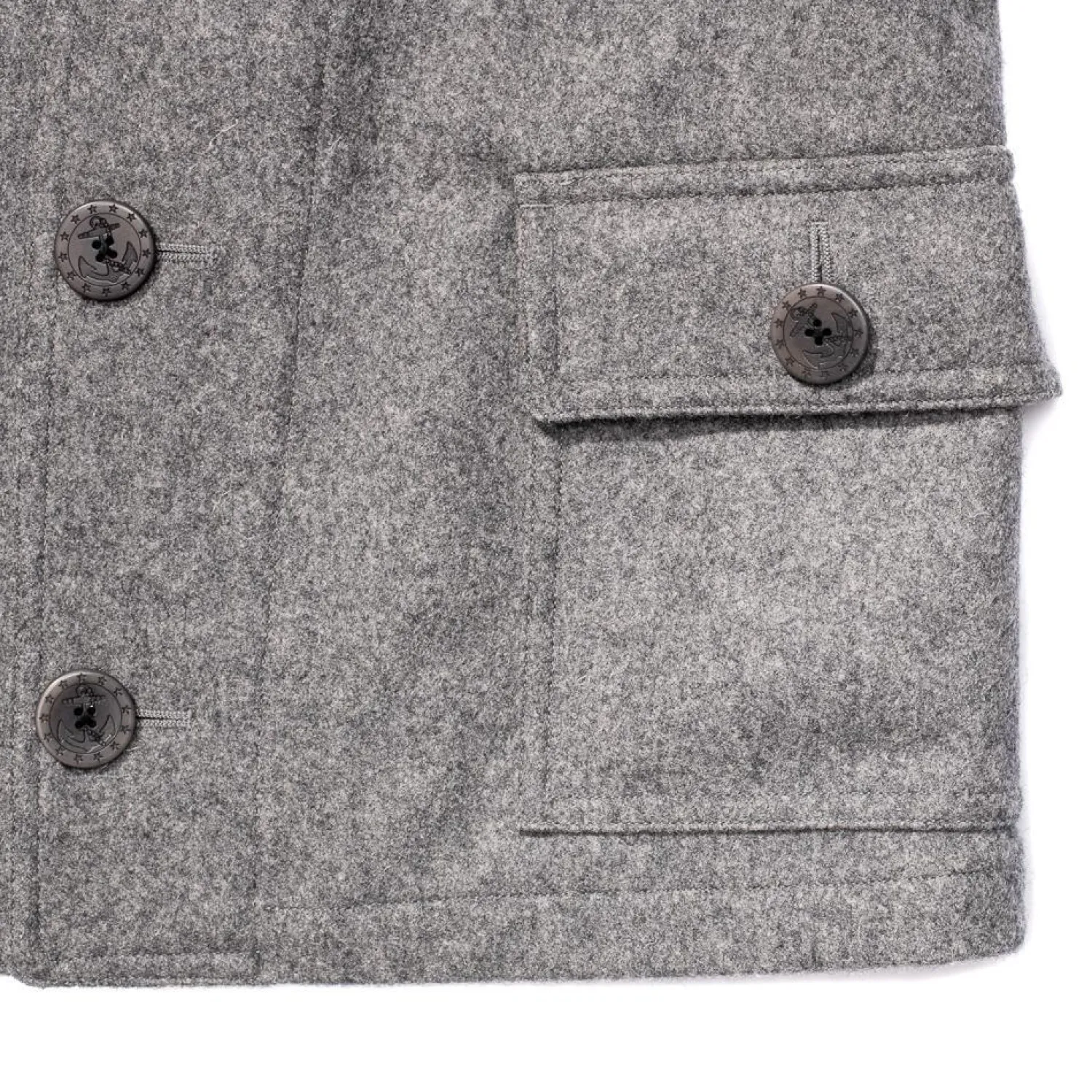 John Gluckow Jackets And Coats<JG03403A Submariners Coat Grey