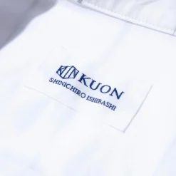 Kuon Shirts<Arimatsu Shibori Regular Collar Shirt White