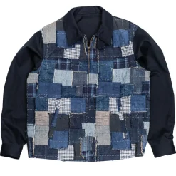 Kuon Jackets And Coats<Boro Panelled Work Jacket Navy