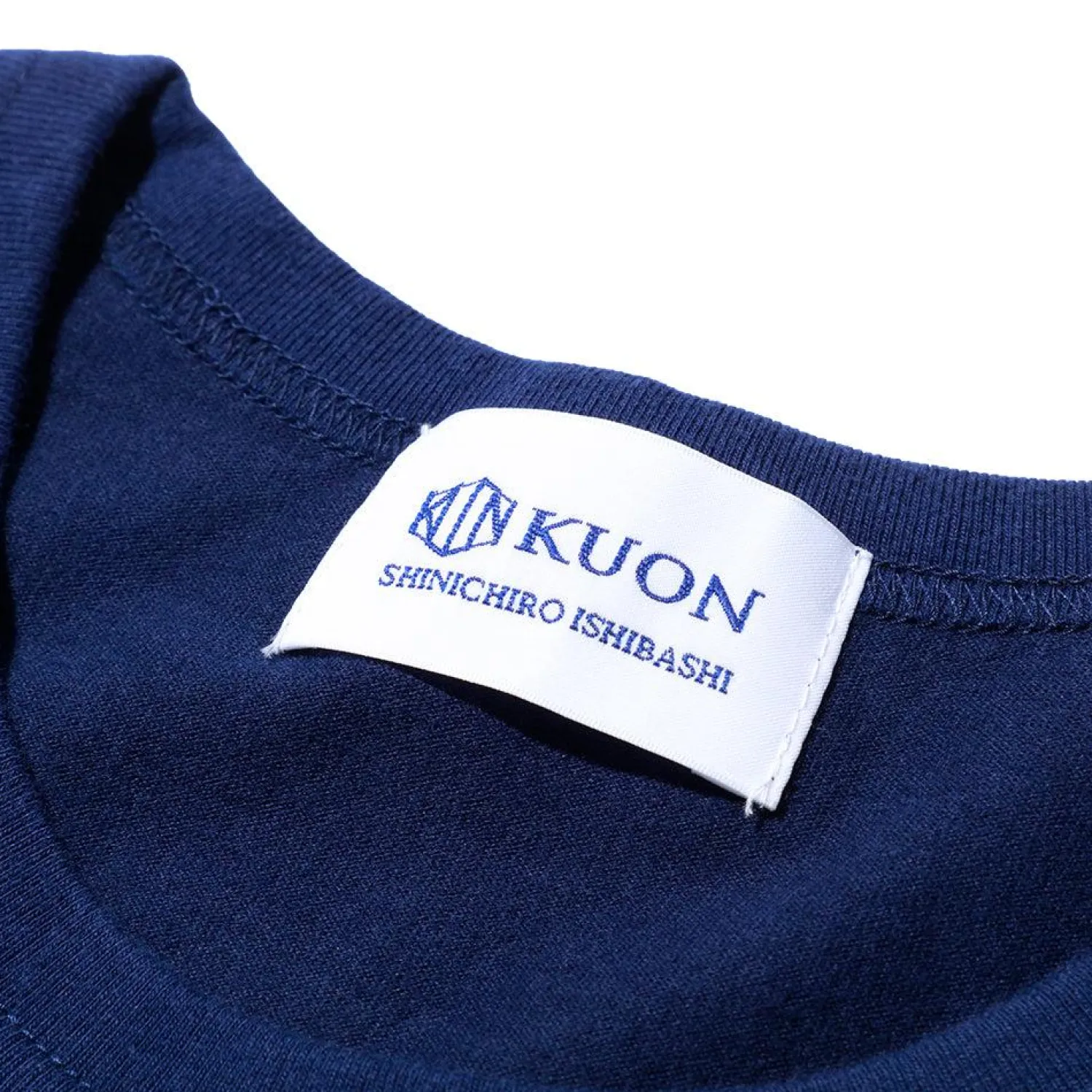 Kuon T-shirts & Undershirts<Boro Striped Pocket T-Shirt Navy