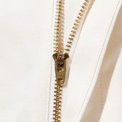 Kuon Shorts<Cotton Twill Pleated Shorts Ivory