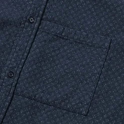 Kuon Shirts<Cross Sashiko Shirt Navy