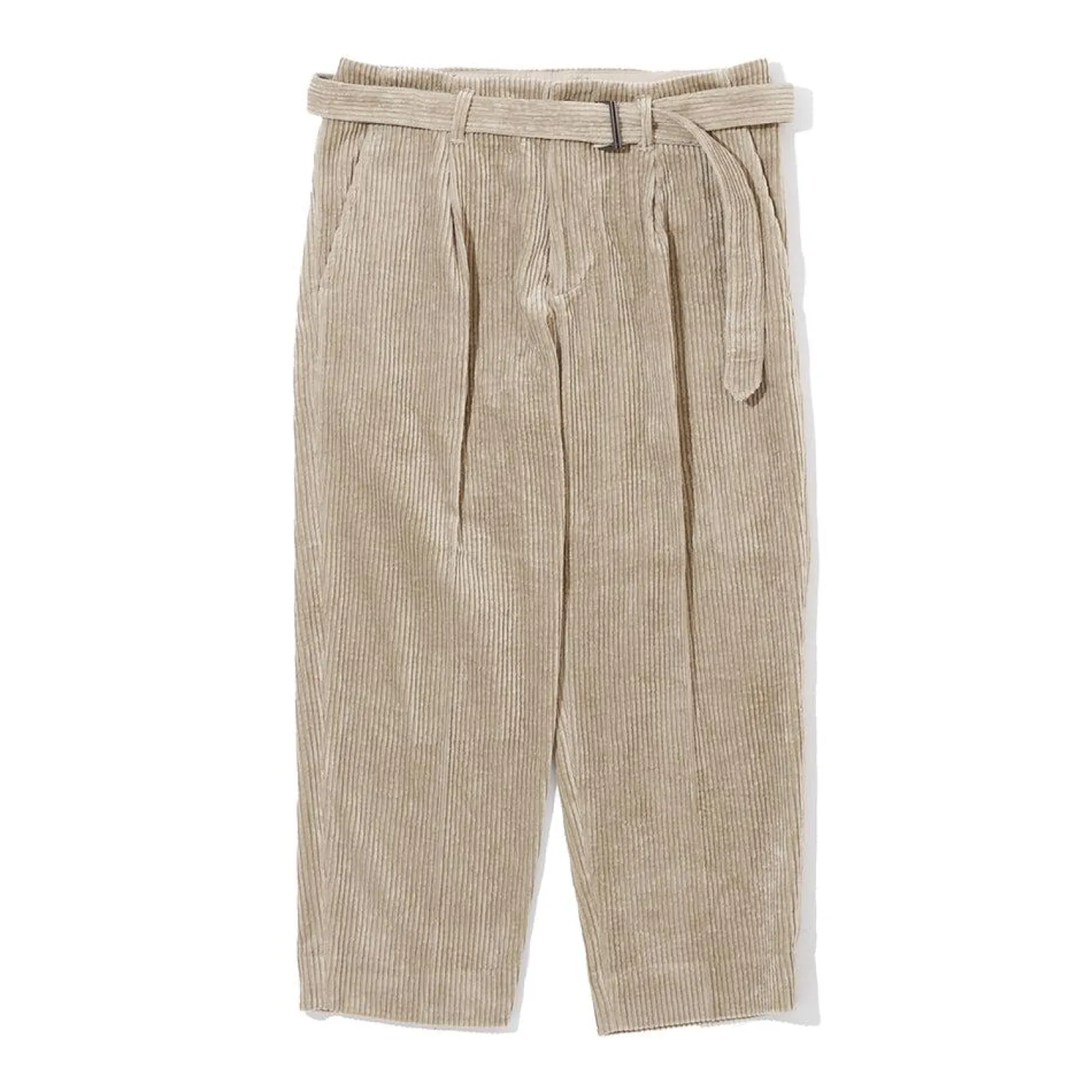 Kuon Chinos<Fanage Corduroy Belted Trousers Beige