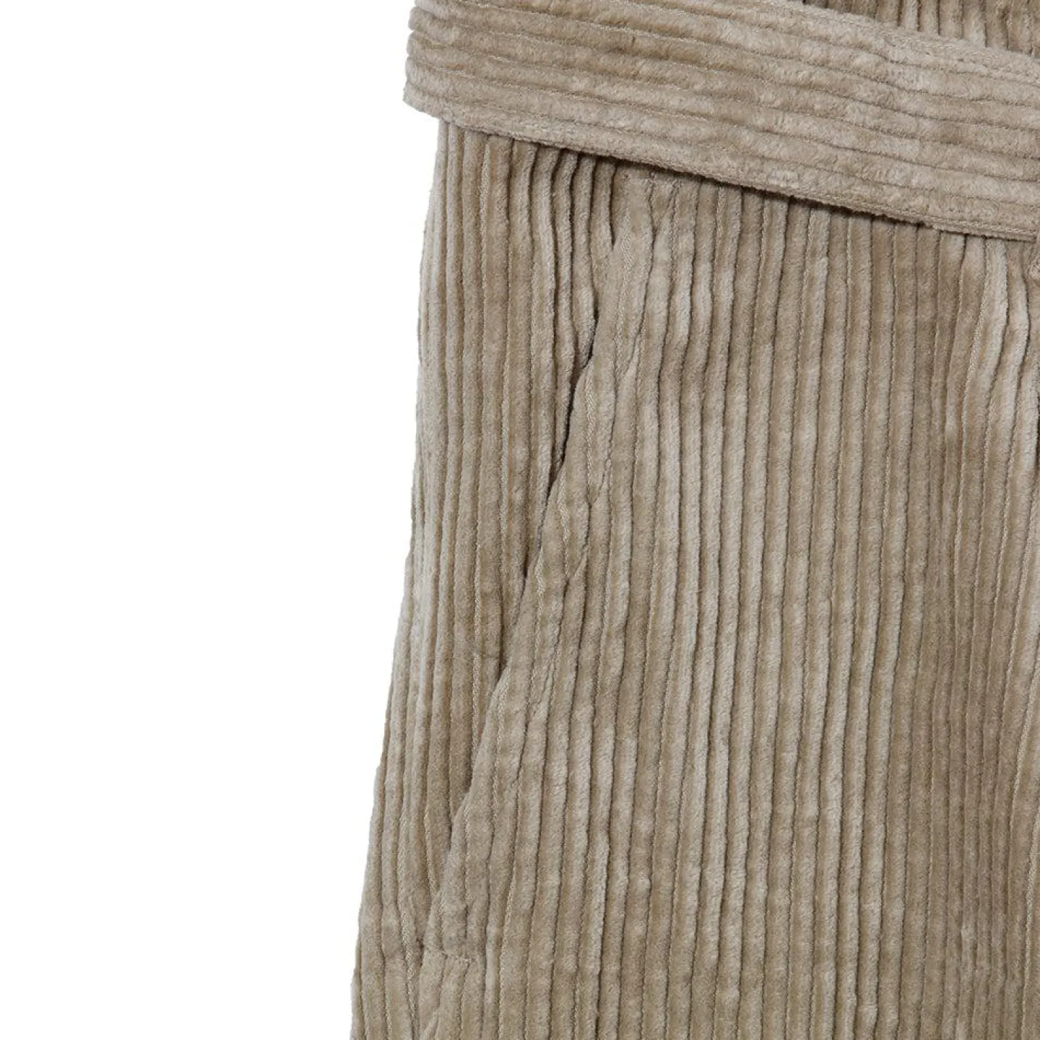 Kuon Chinos<Fanage Corduroy Belted Trousers Beige