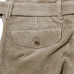 Kuon Chinos<Fanage Corduroy Belted Trousers Beige